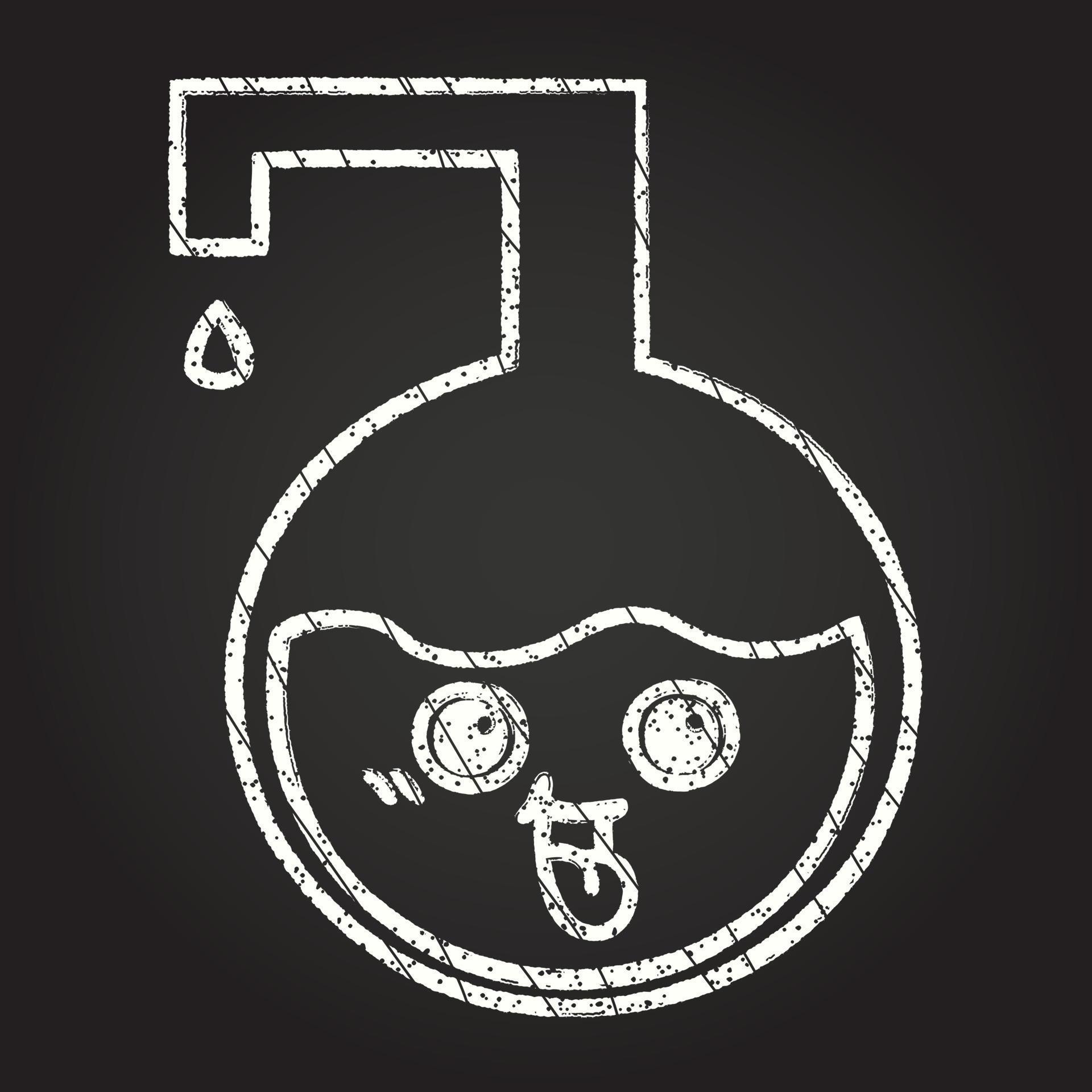 Chemical Reaction Chalk Drawing 13112845 Vector Art at Vecteezy