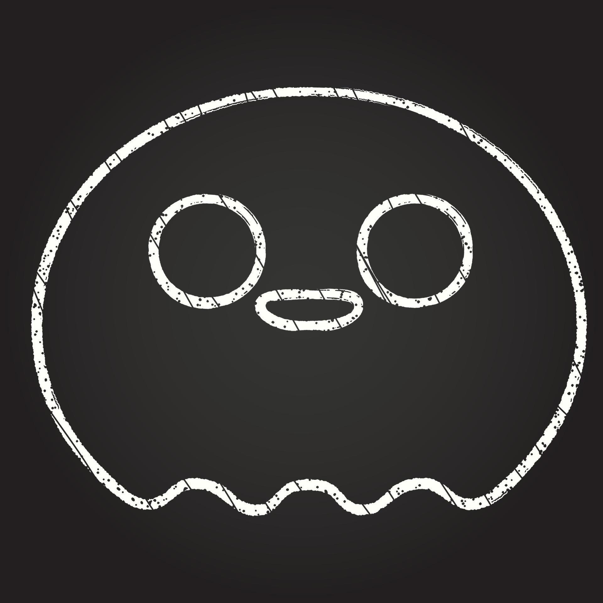 Cute Ghost Chalk Drawing 13112864 Vector Art at Vecteezy