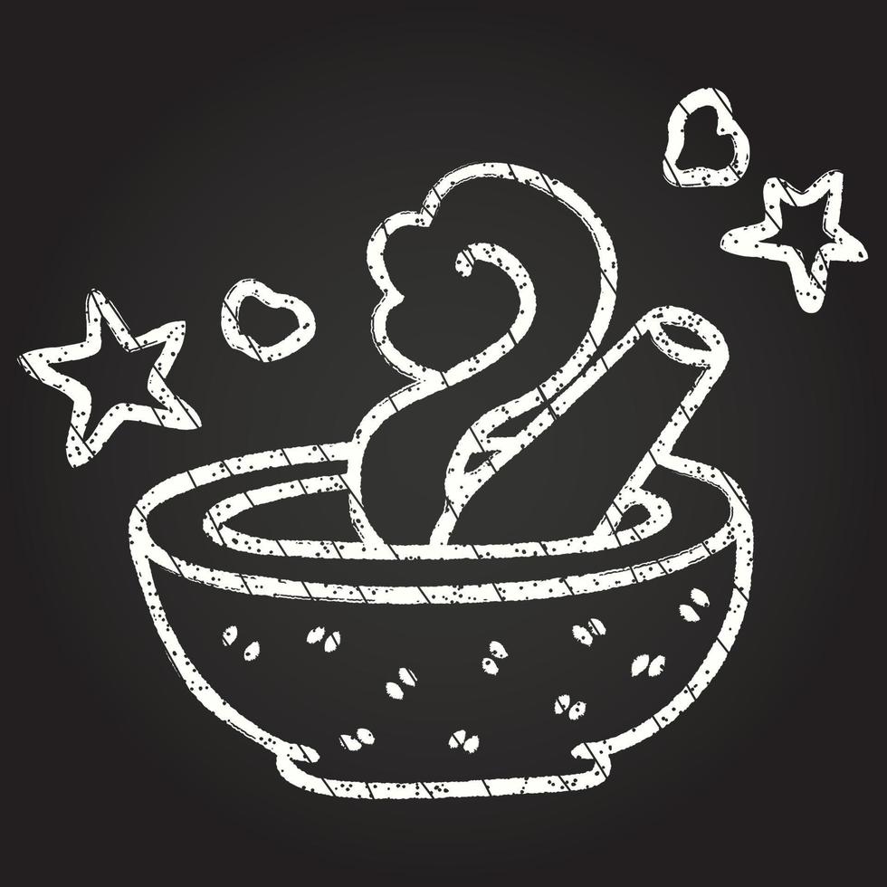 Magic Mortar Chalk Drawing vector