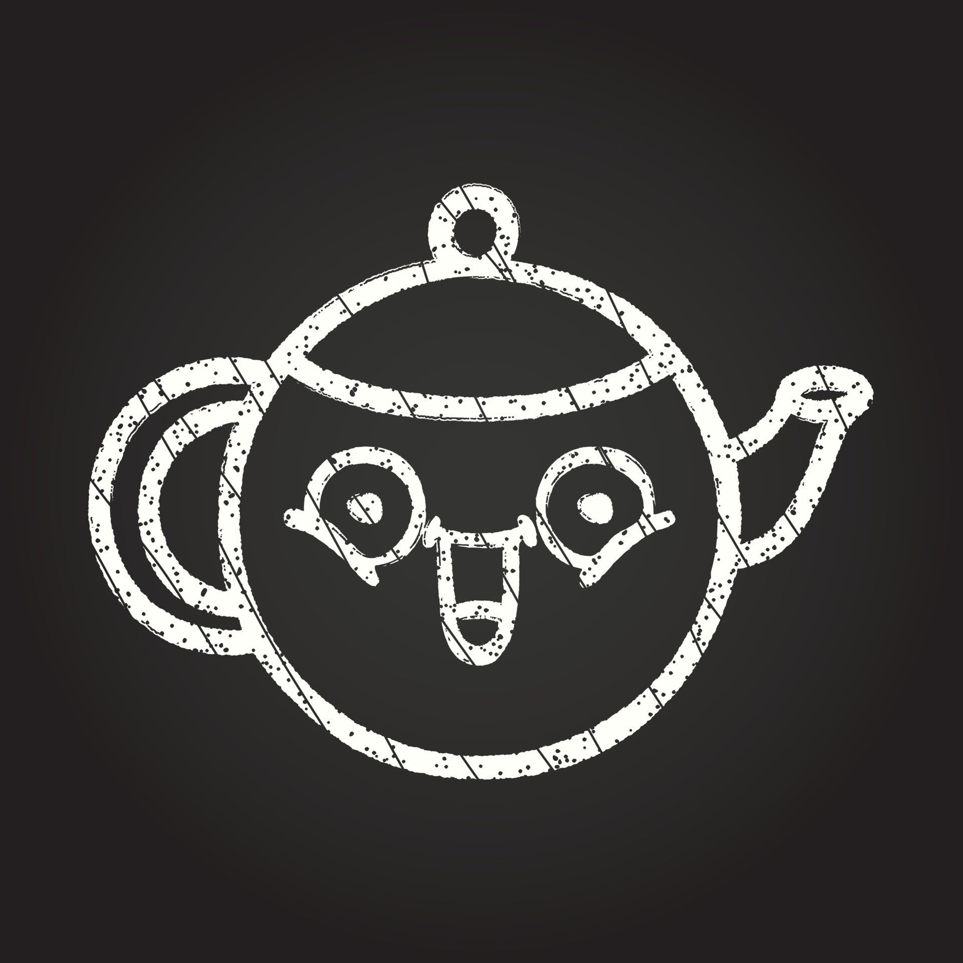 Teapot Chalk Drawing 13112951 Vector Art at Vecteezy