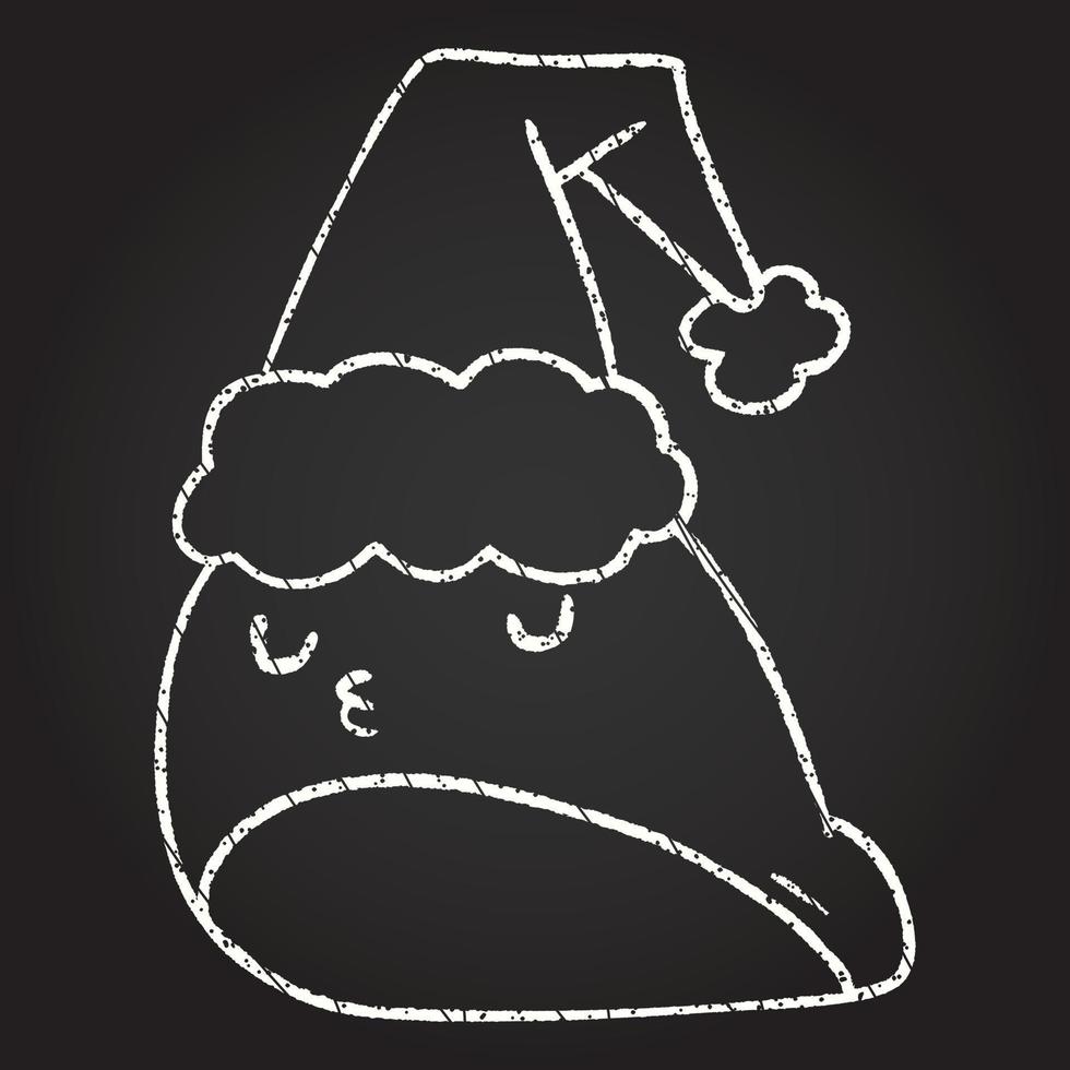 Festive Slug Chalk Drawing vector