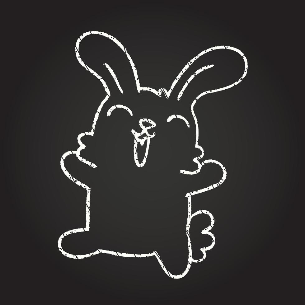 Rabbit Chalk Drawing 13112967 Vector Art at Vecteezy