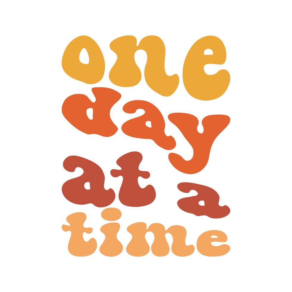 One day at a time vector
