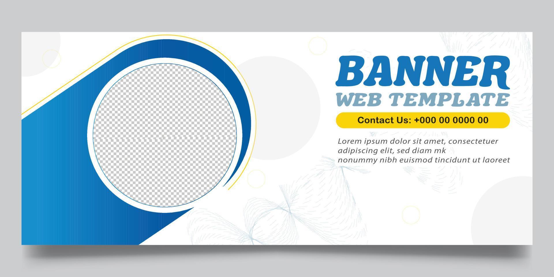 plantilla de banner web vector