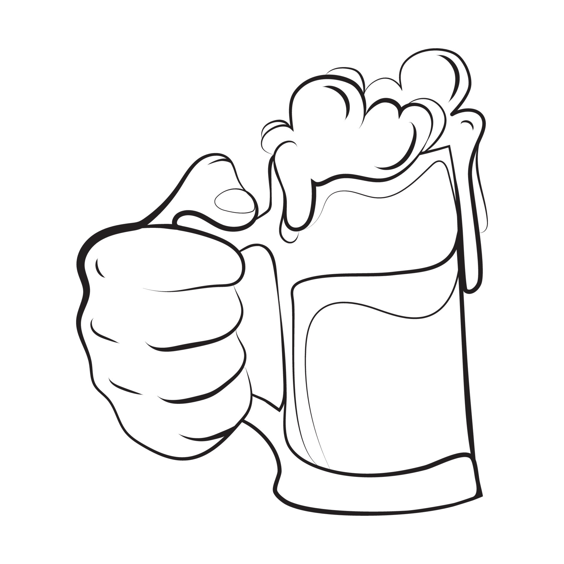 Premium Vector  Beer mug sketch style vector illustration old engraving  imitation beer cup hand drawn sketch