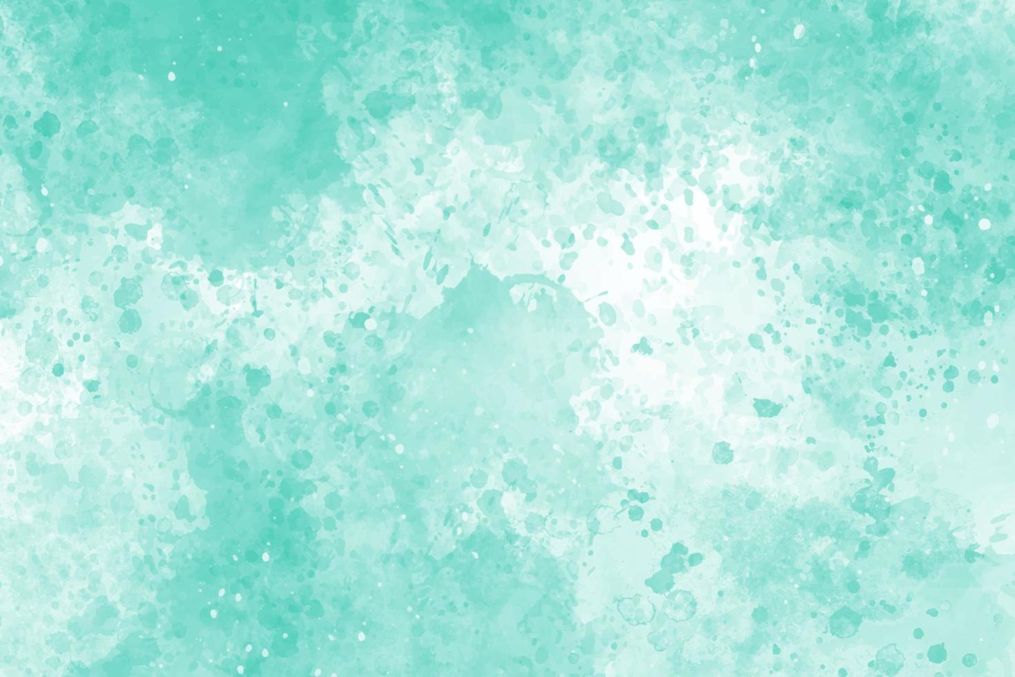 Mint abstract watercolor texture background vector