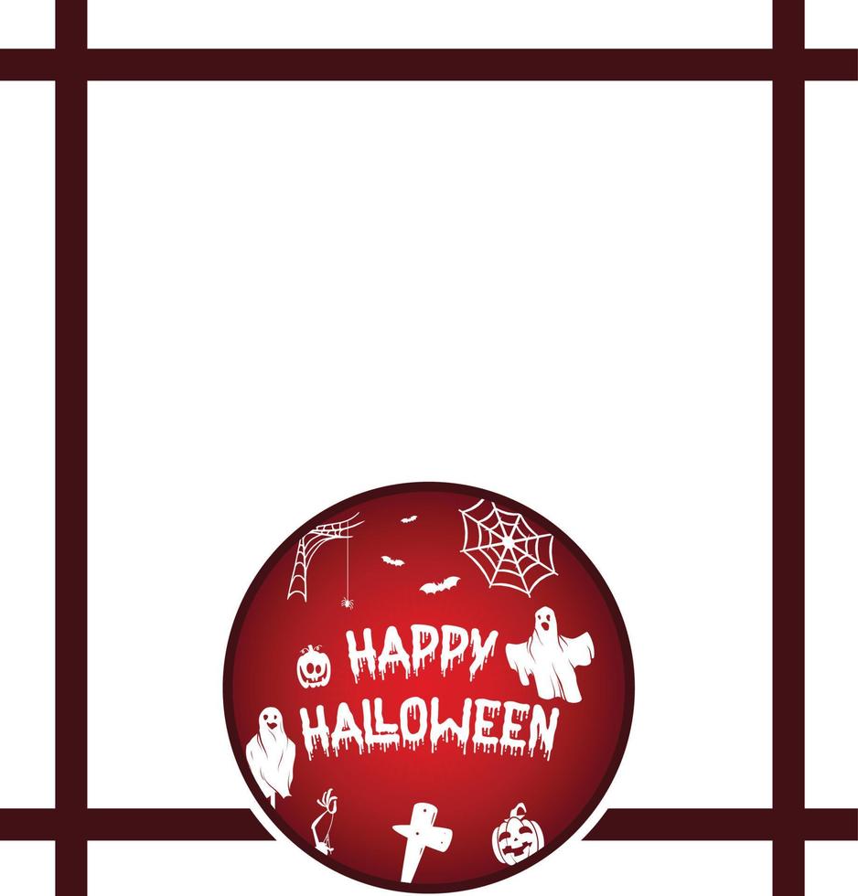 Halloween Frame 09 vector