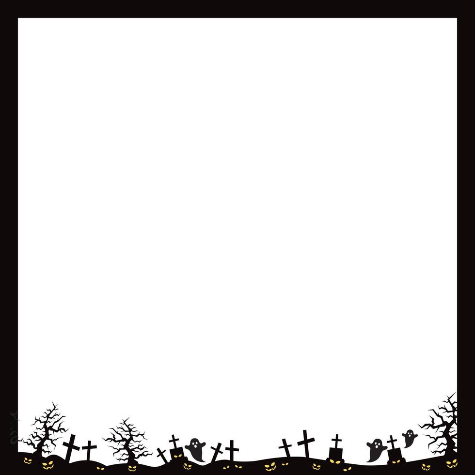 Halloween Black Frame vector