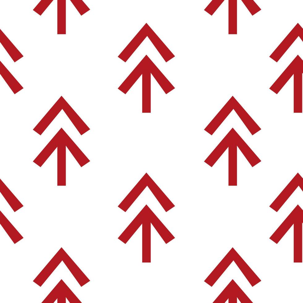Christmas Seamless Pattern with Christmas tree. Holiday winter square pattern. White background. Cute illustration. Winter wallpaper vector