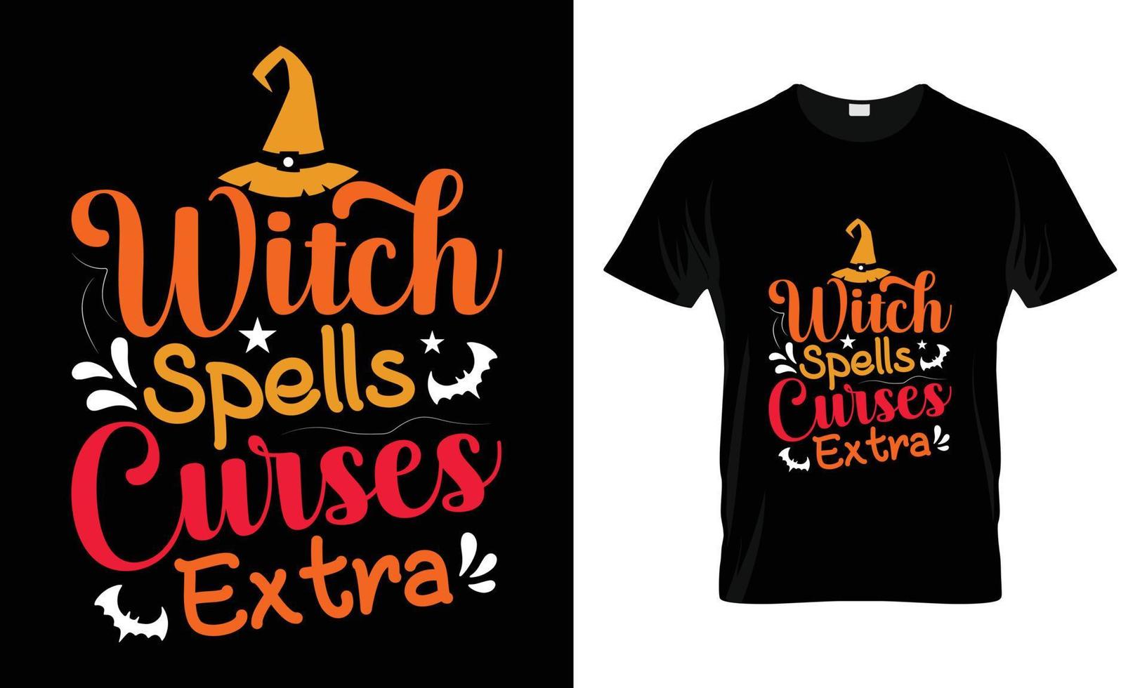 witch spells curses extra vector