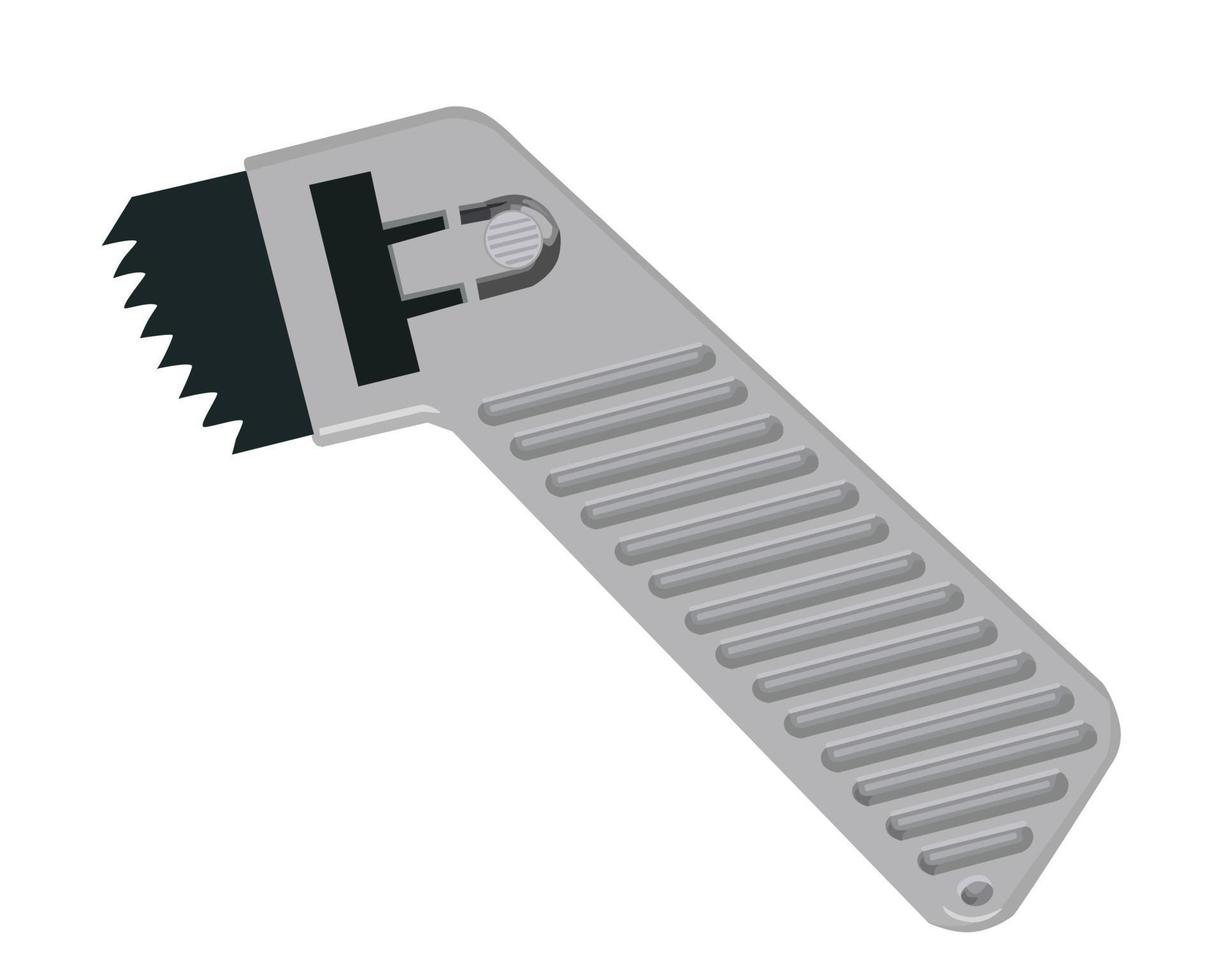 Vector Illustration Tile Grout Rake Flooring Tools with isolated on white background. Carpentry hand tools