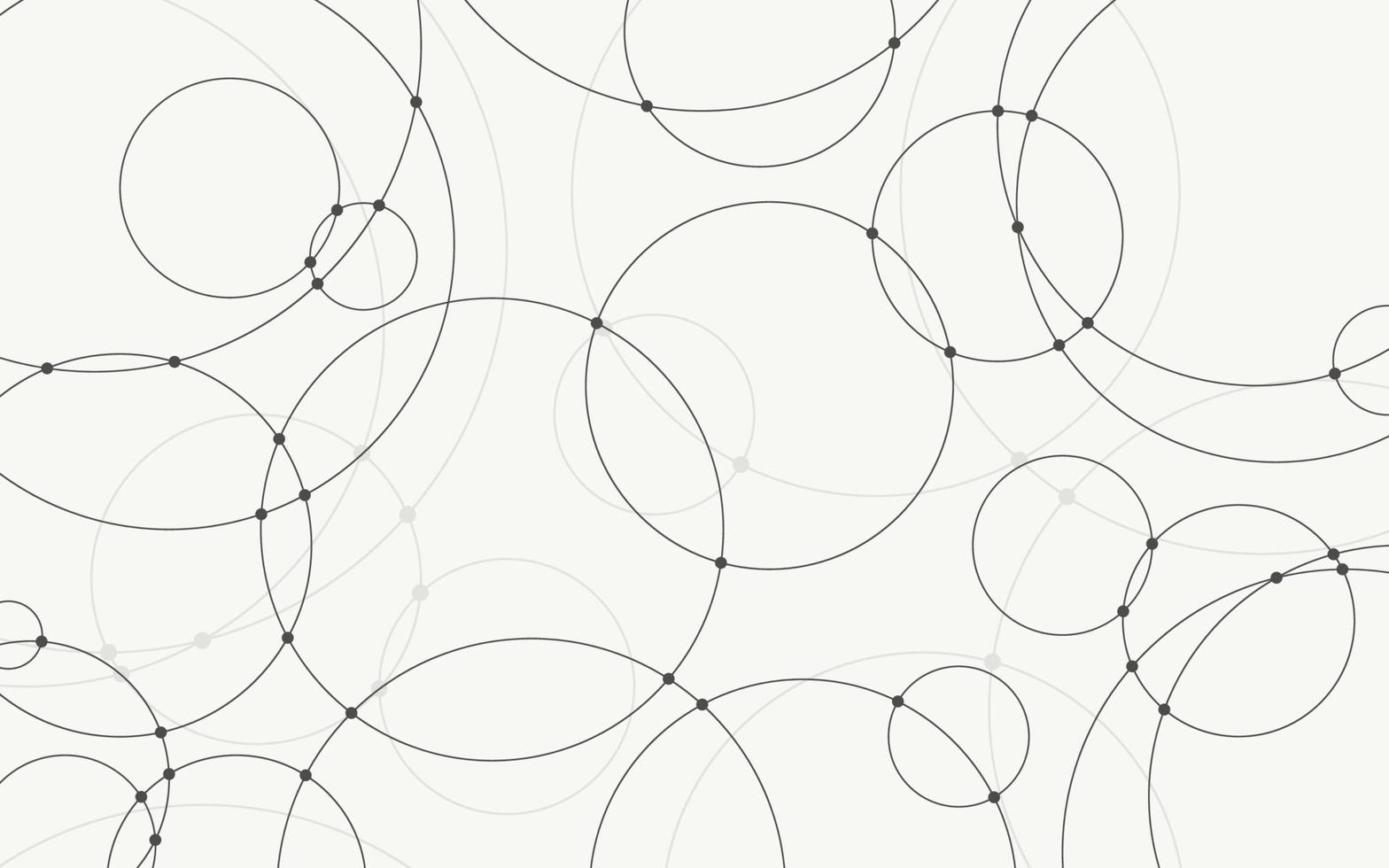 vector geométrico de fondo de círculos abstractos