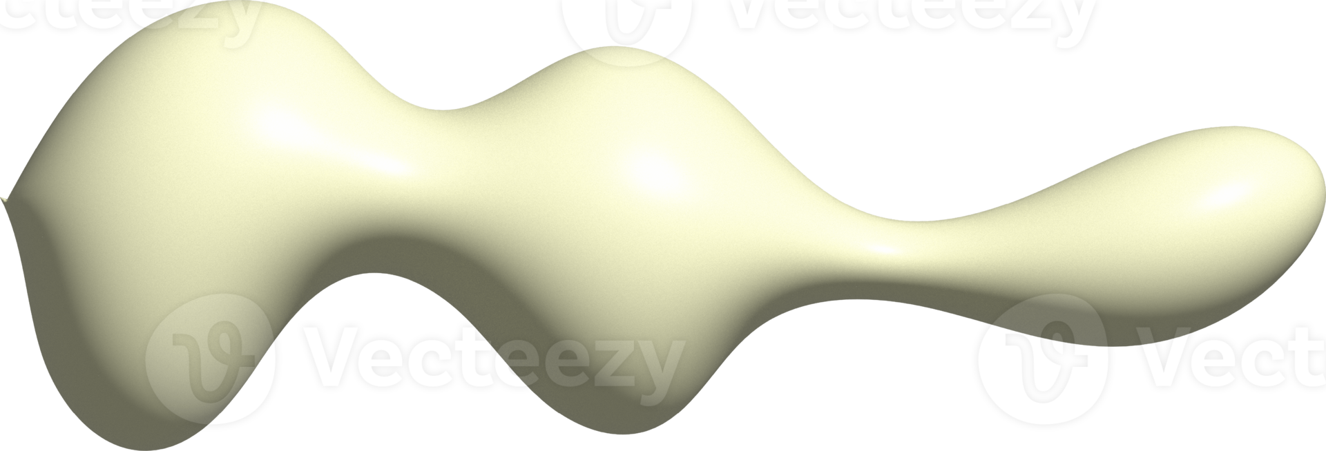 3d abstract klodder vrije vorm vorm decoratie png