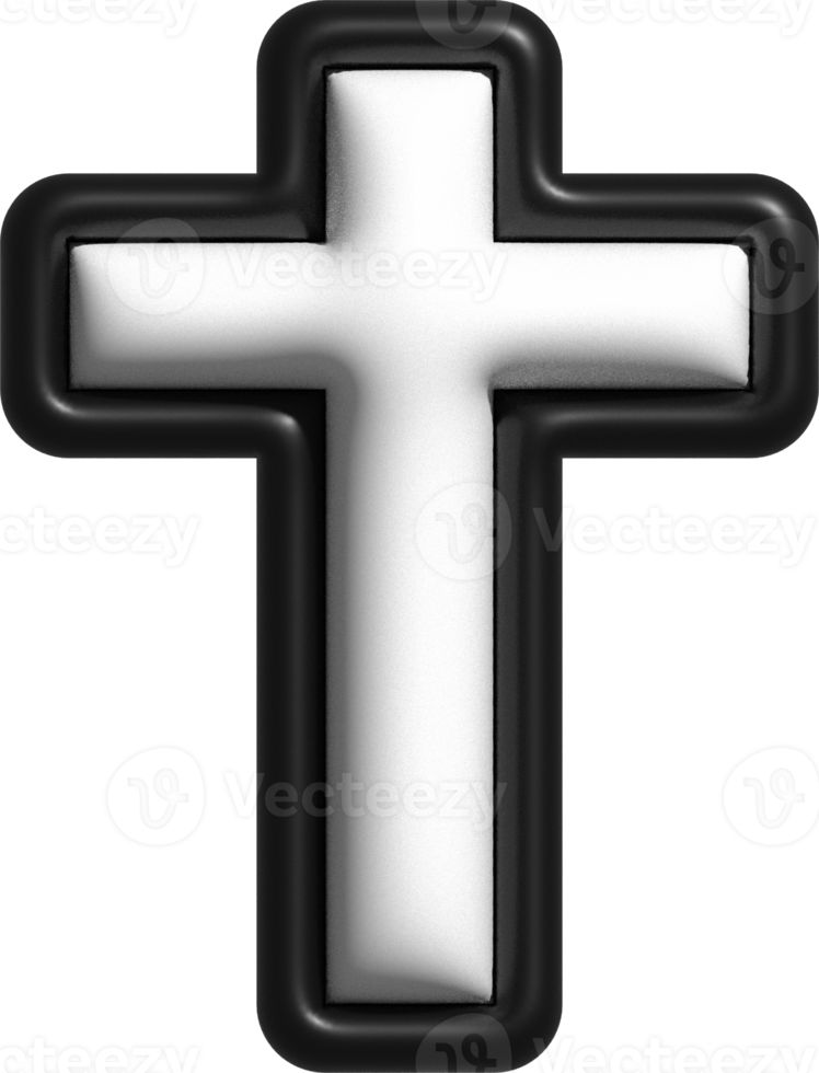 3d cross decoration png