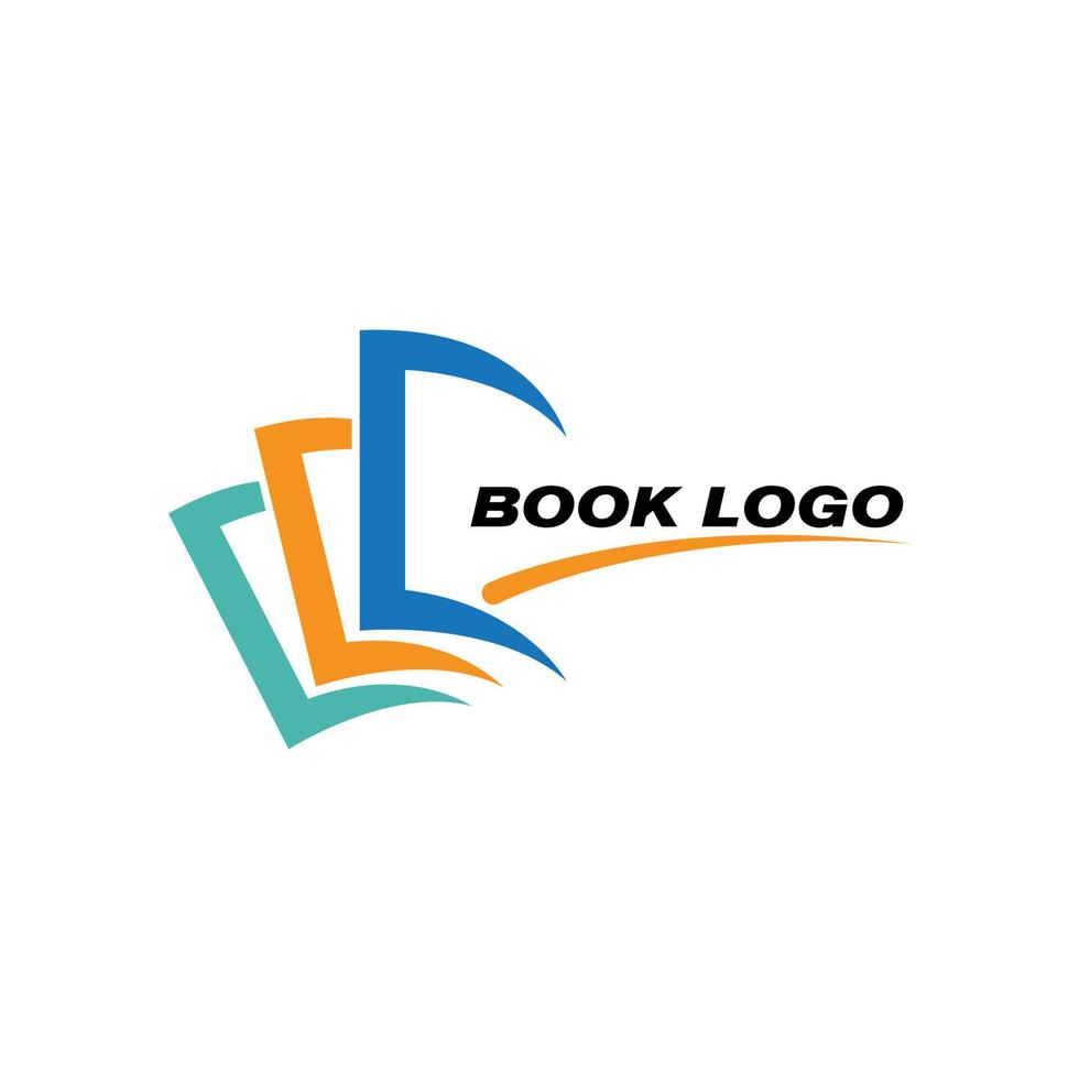 plantilla de logotipo de libro vector