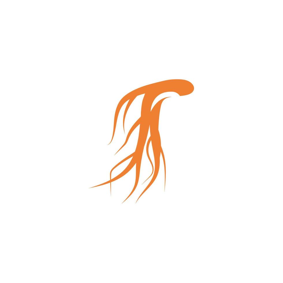 vector logo de ginseng