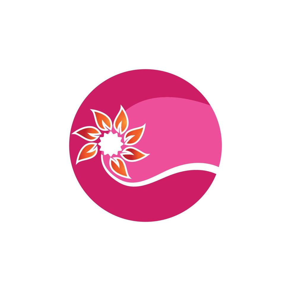 Plumeria flower logo vector