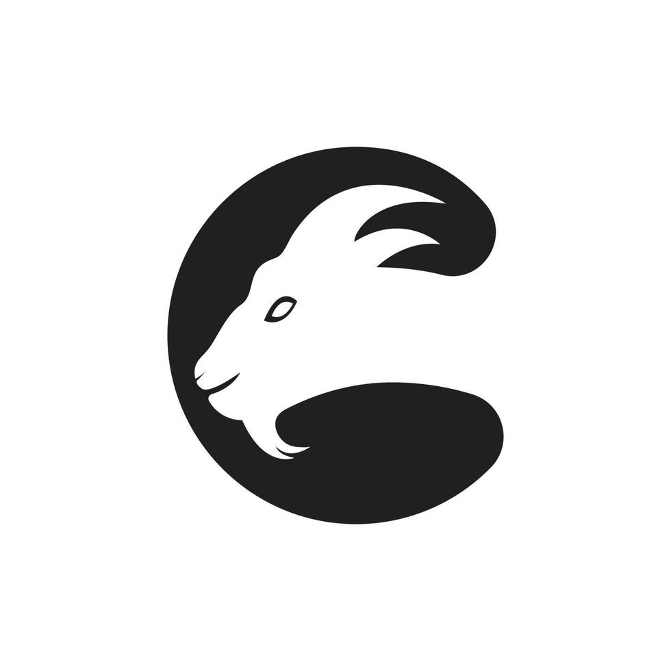 plantilla de logotipo de cabra vector