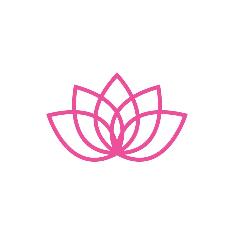 logotipo de flor de plumeria vector