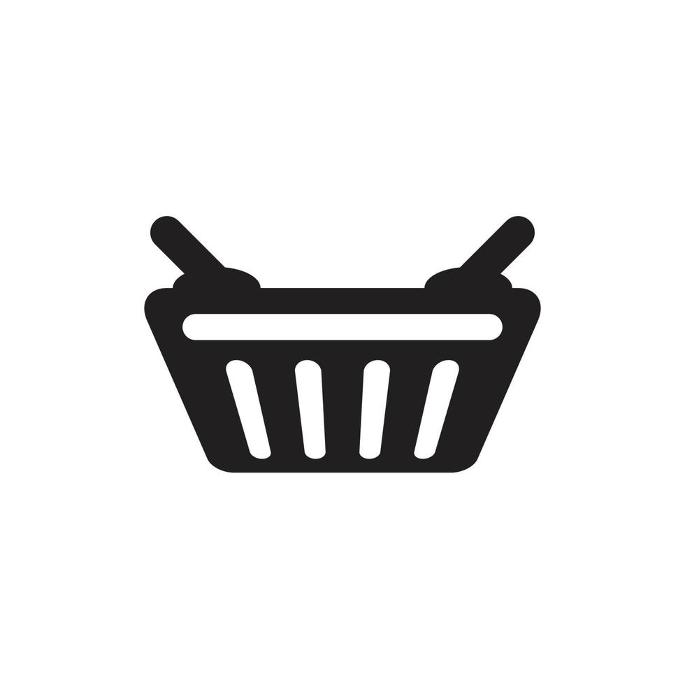 Basket shooping logo vector