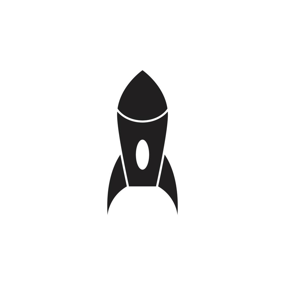 Rocket ilustration logo vector