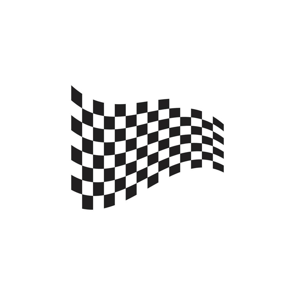Race flag logo vector