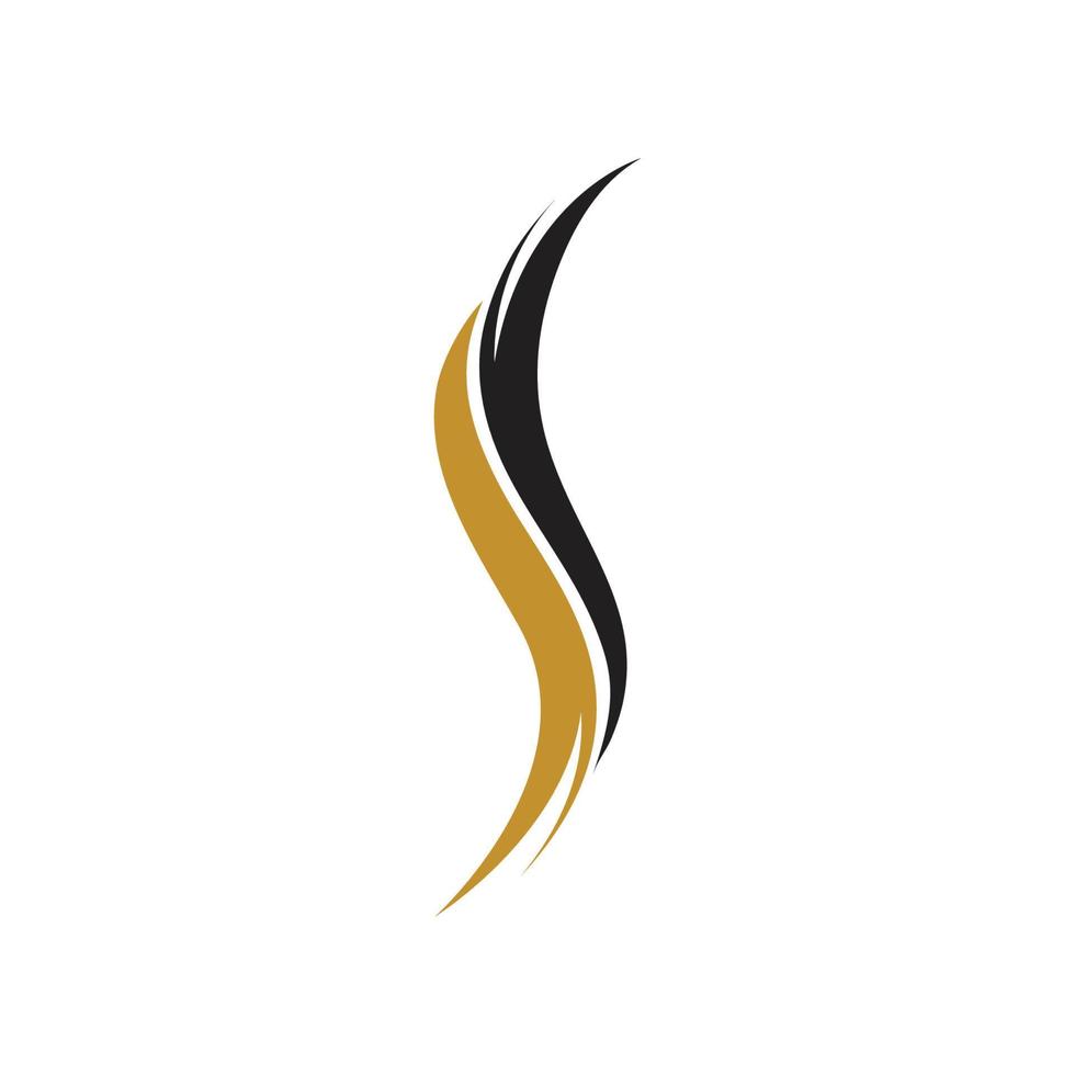 Hair wave logo vector