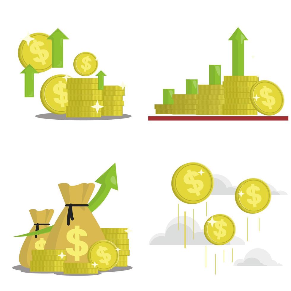 coin money profit or about profit icon vector illustration eps10