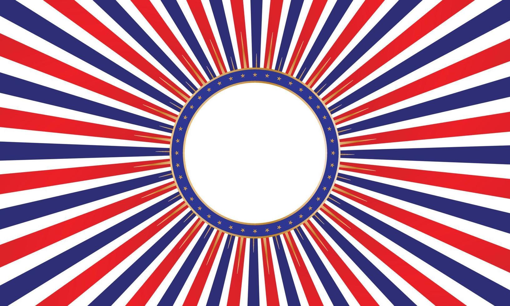 american flag sunburst background vector