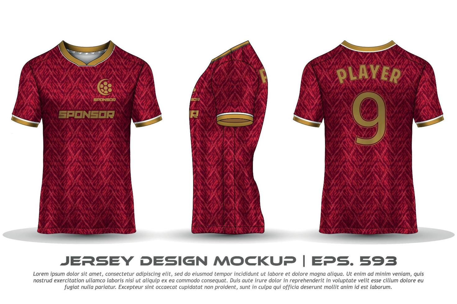 Jersey design sublimation t shirt Premium geometric pattern Incredible Vector collection for Soccer football racing cycling gaming motocross sports