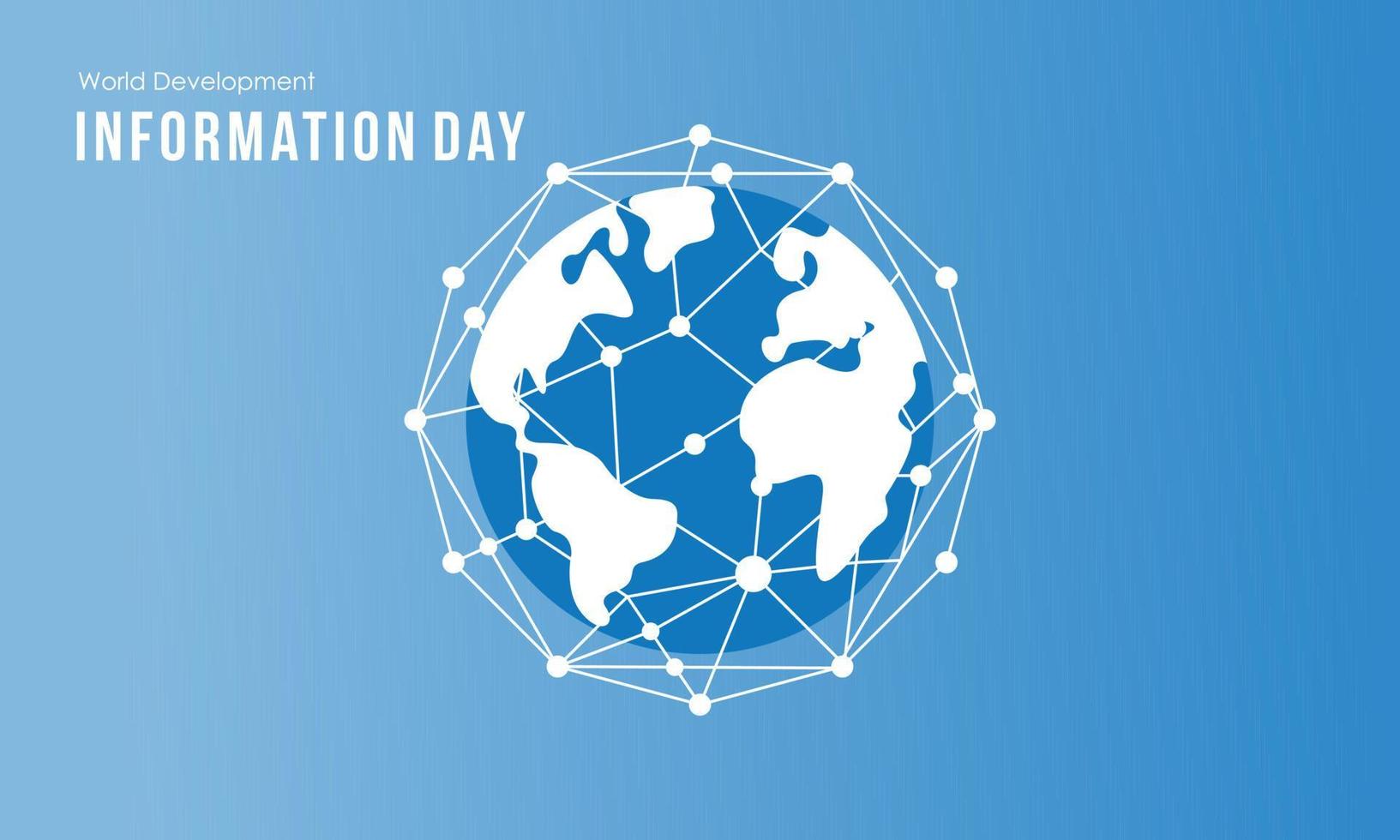 World Development Information Day. Technology Information icon illustration vector
