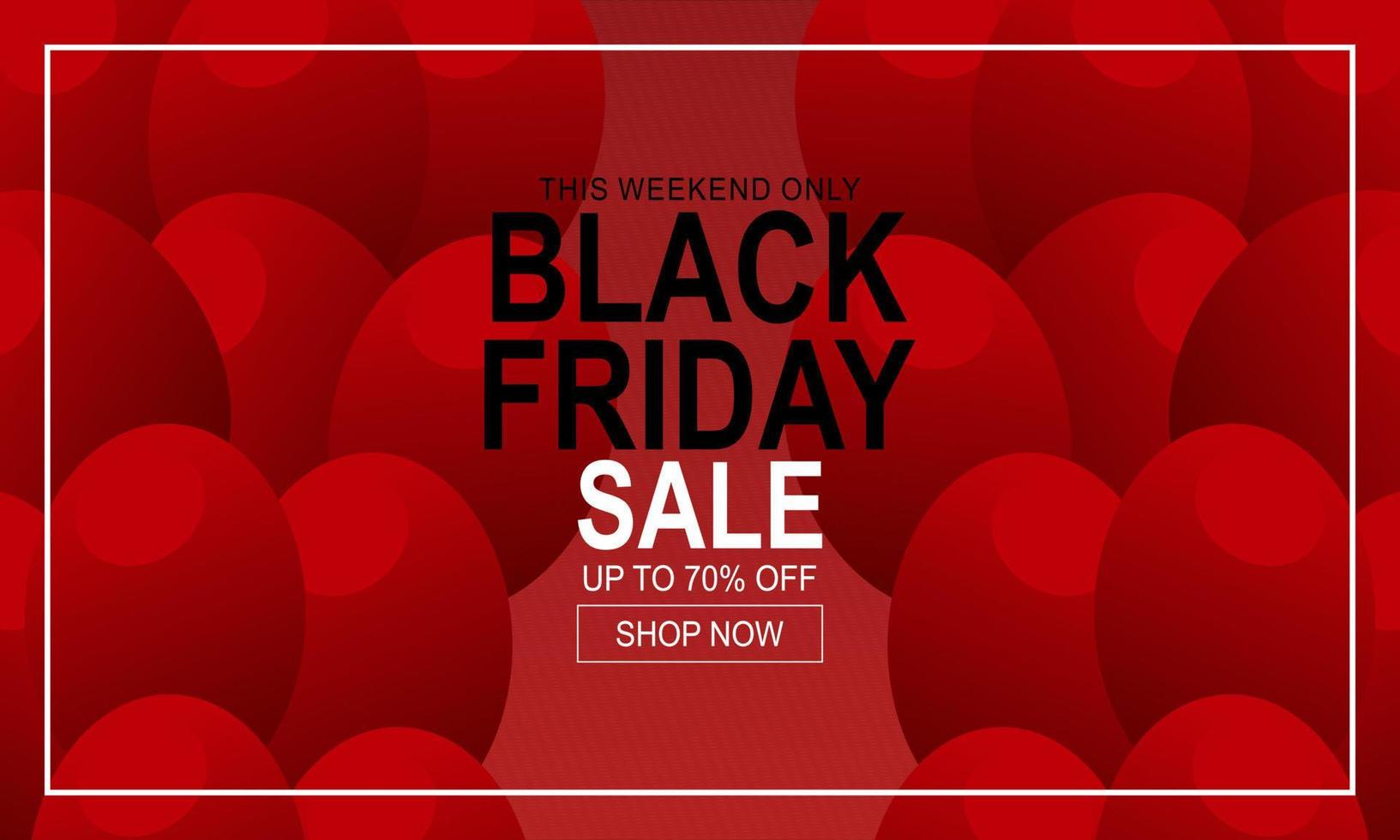 Black friday sale banner template background vector