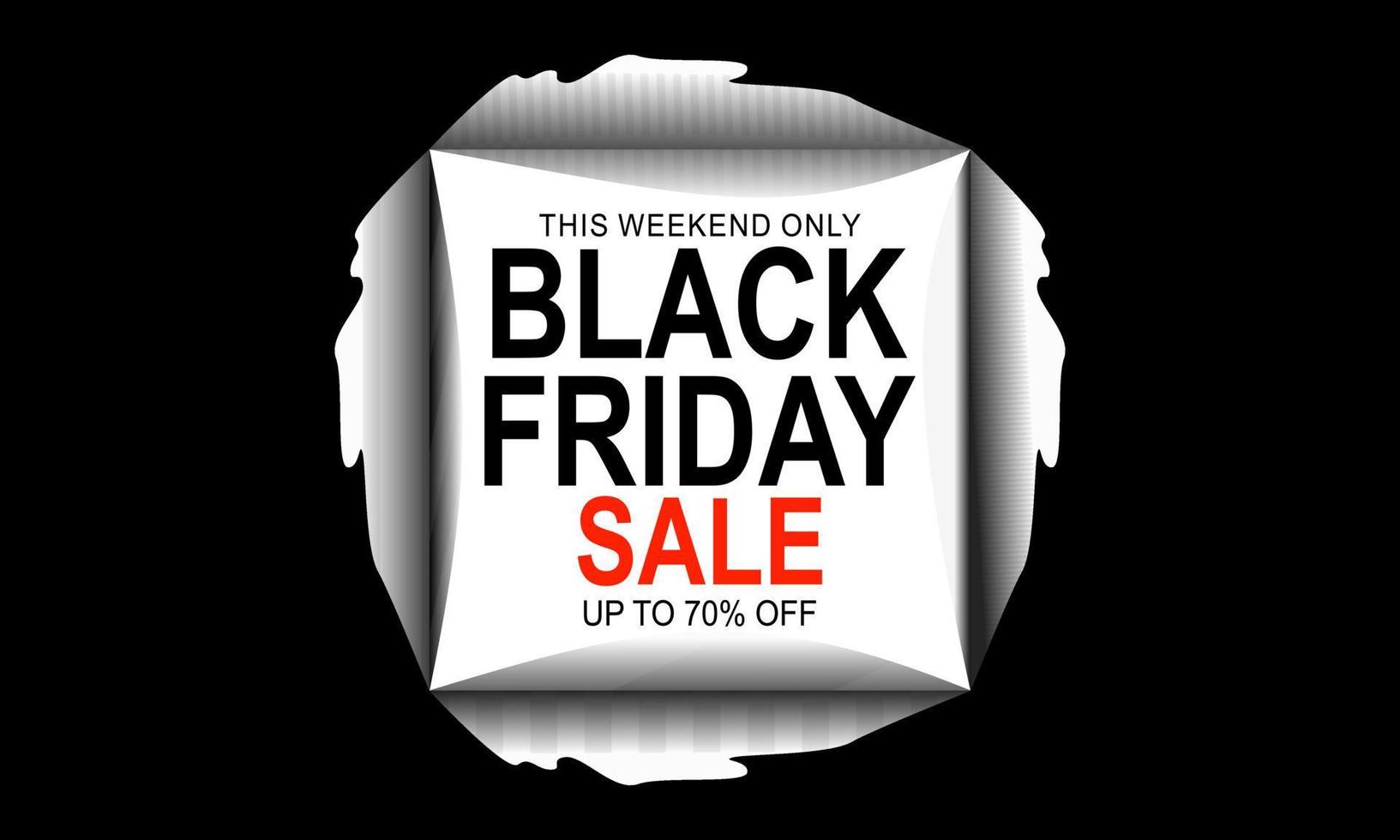 Black friday sale banner template background vector