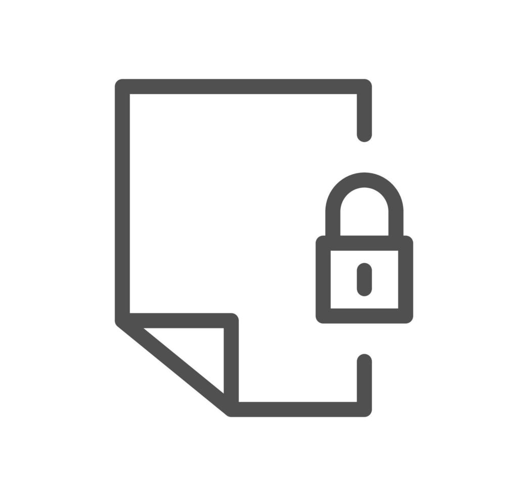 Locks icon outline and linear vector. vector