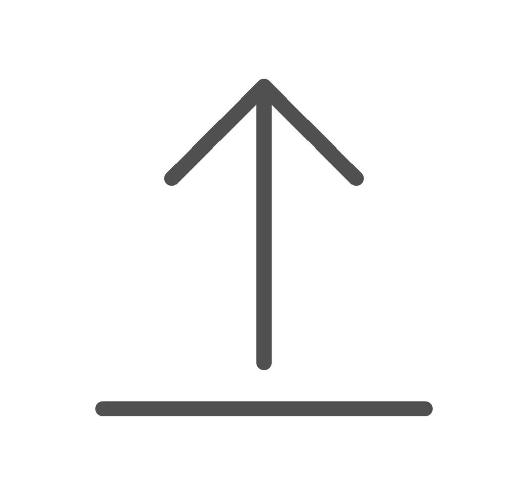 Arrow icon outline and linear vector. vector