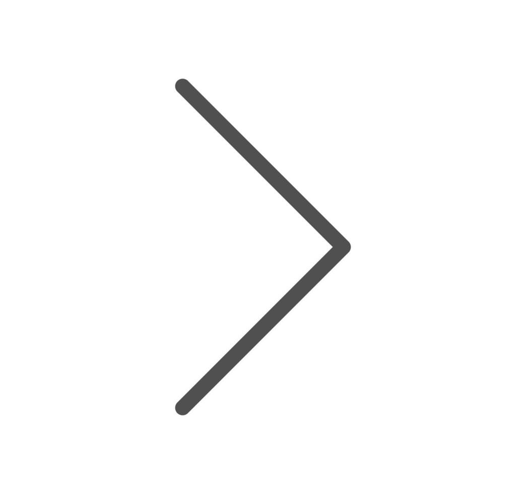 Arrow icon outline and linear vector. vector