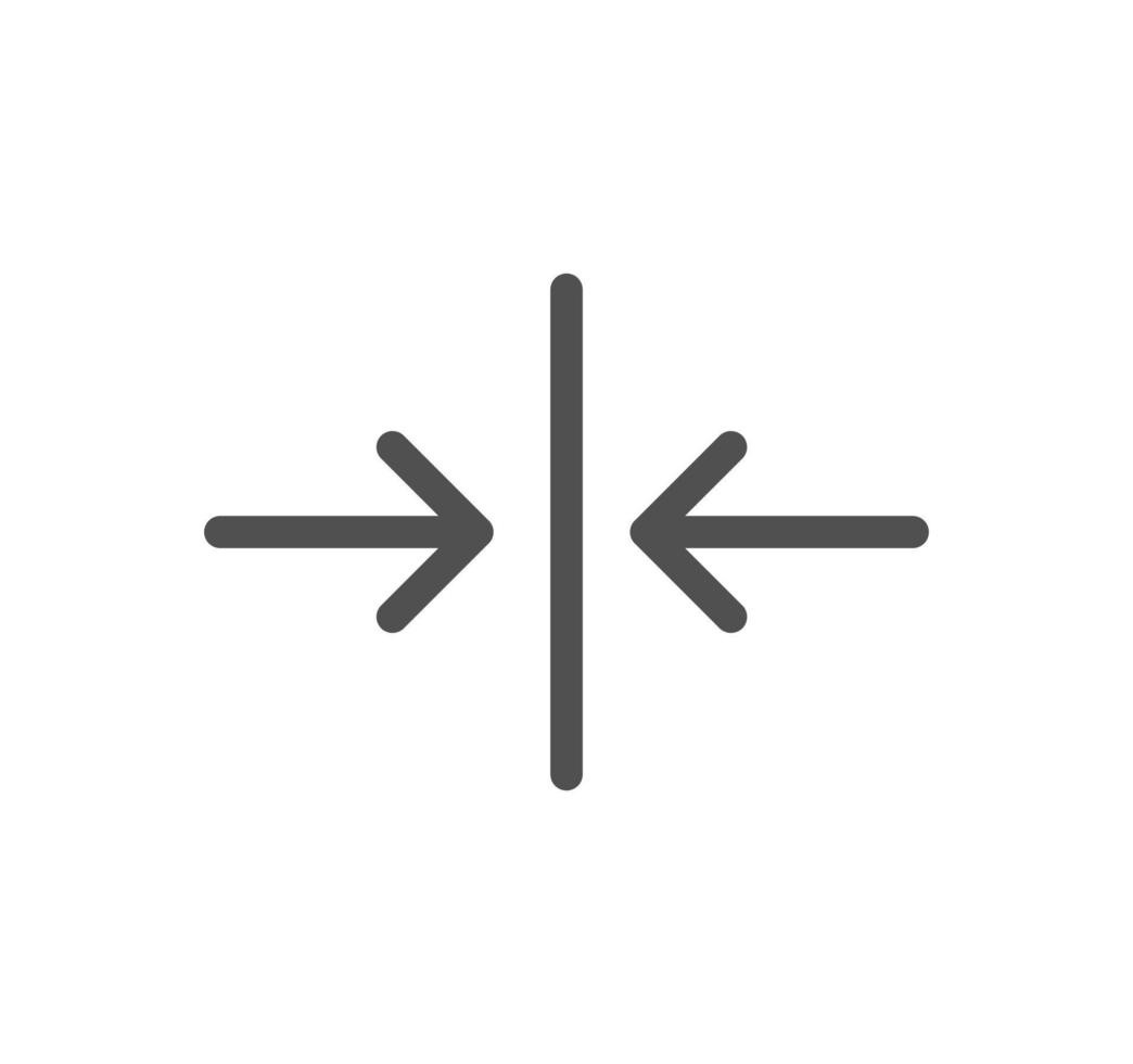 Arrow icon outline and linear vector. vector