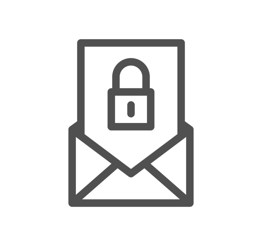 Locks icon outline and linear vector. vector