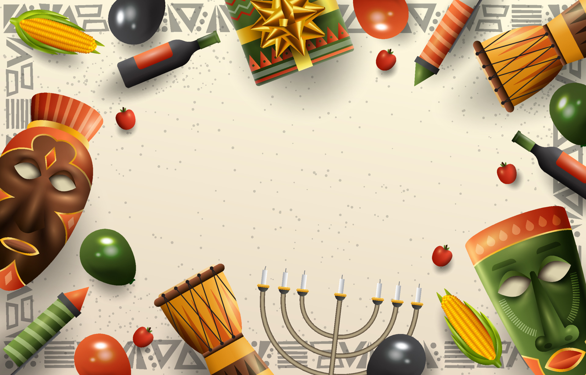 Happy Kwanzaa Background 13115716 Vector Art at Vecteezy