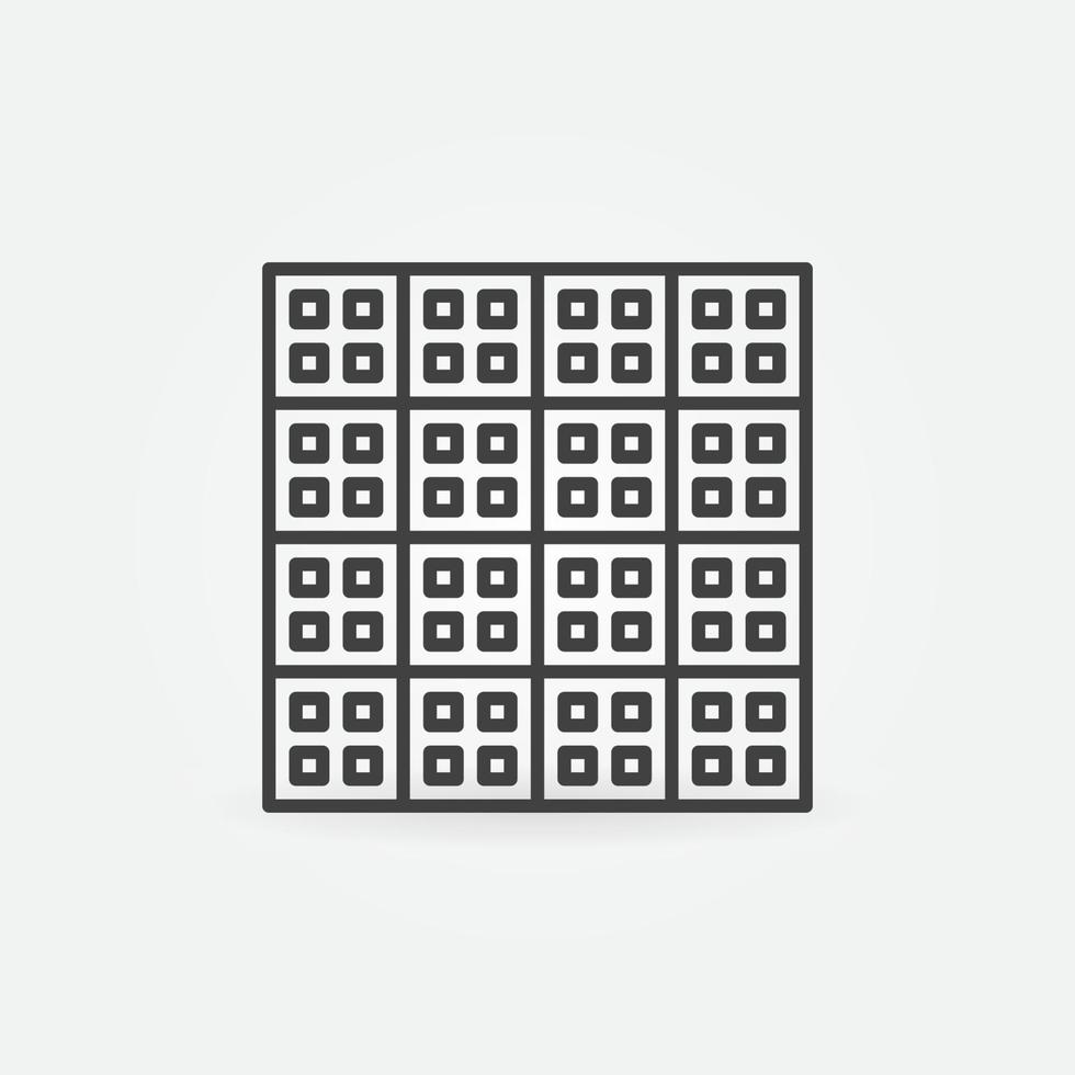 Floor Tiles vector concept simple linear icon