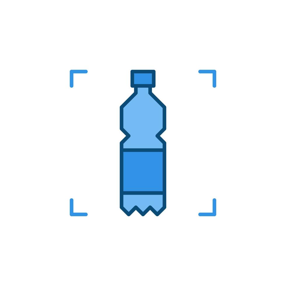 icono de color de concepto de botella de vector