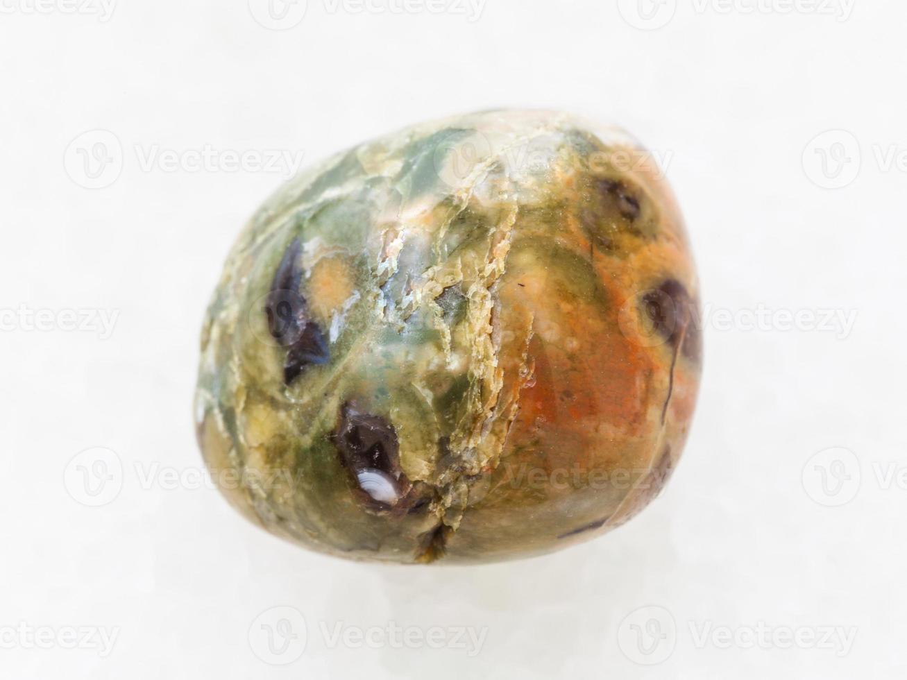 polished rhyolite rainforest jasper gem photo