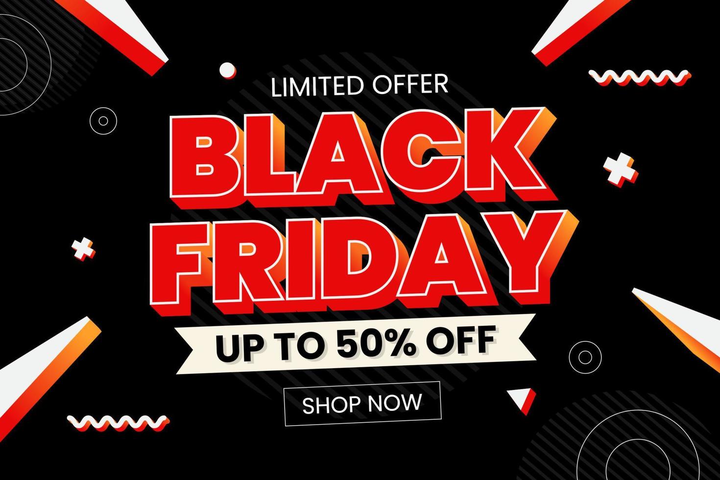 Black Friday Sale Background Design Template vector