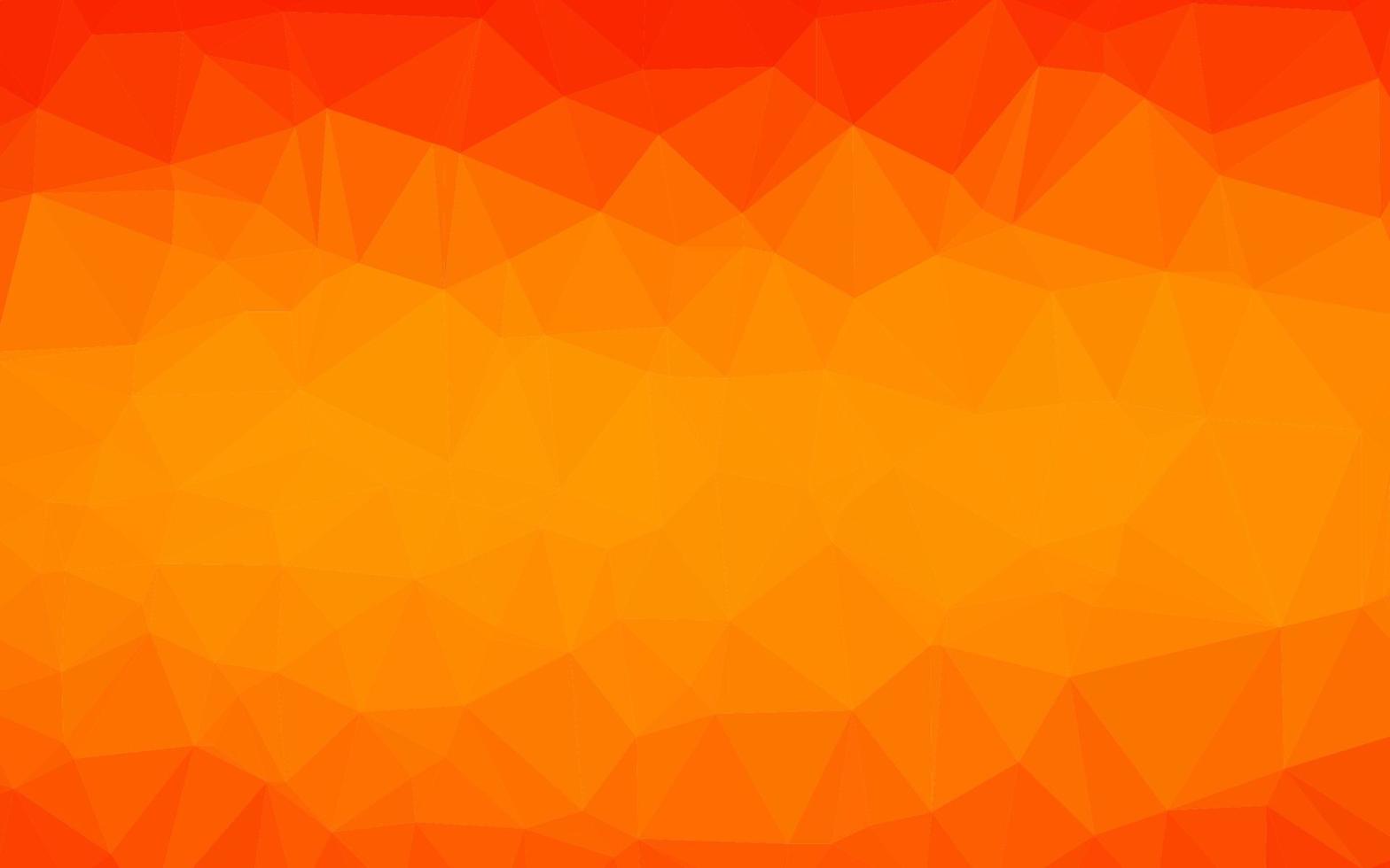 Light Orange vector triangle mosaic cover.