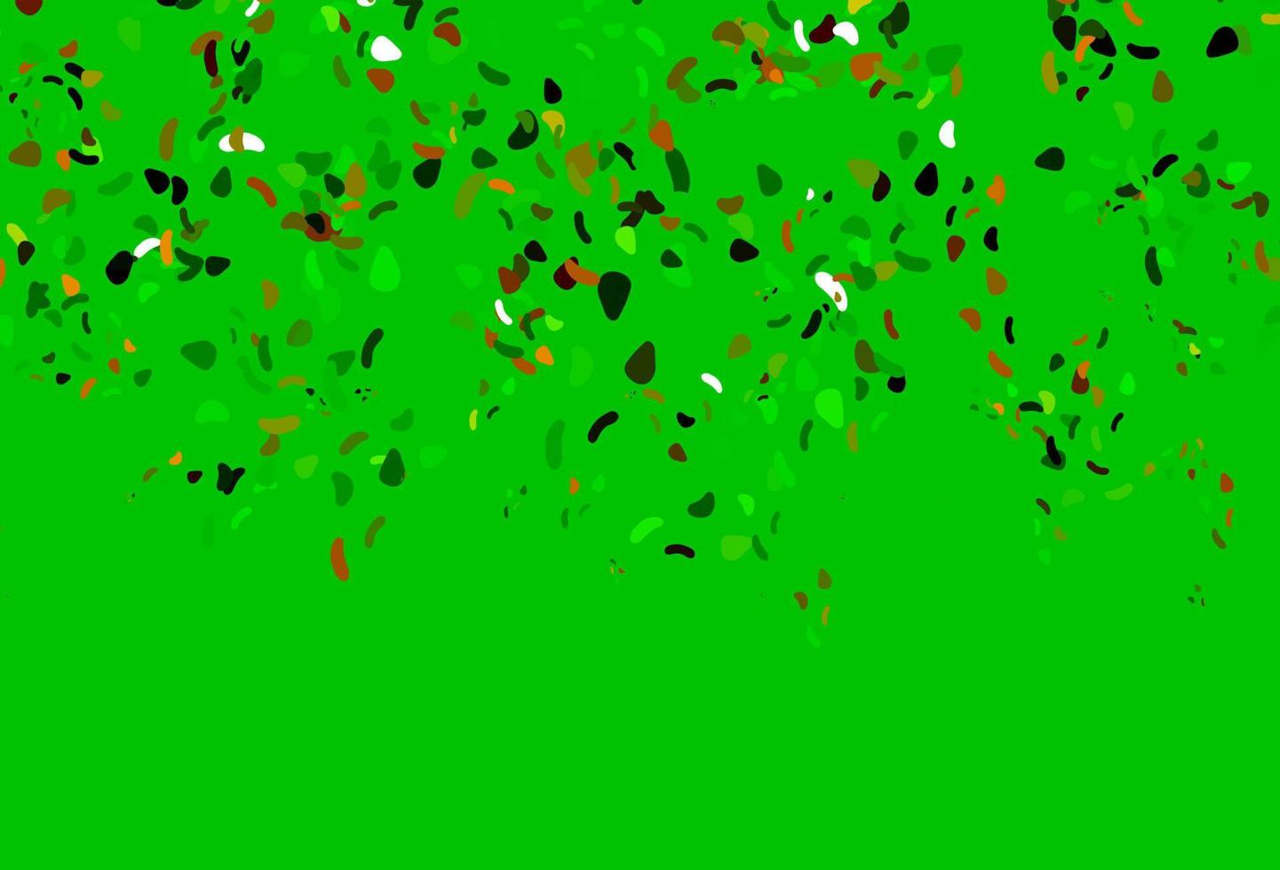 Light Green, Red vector background with abstract forms.