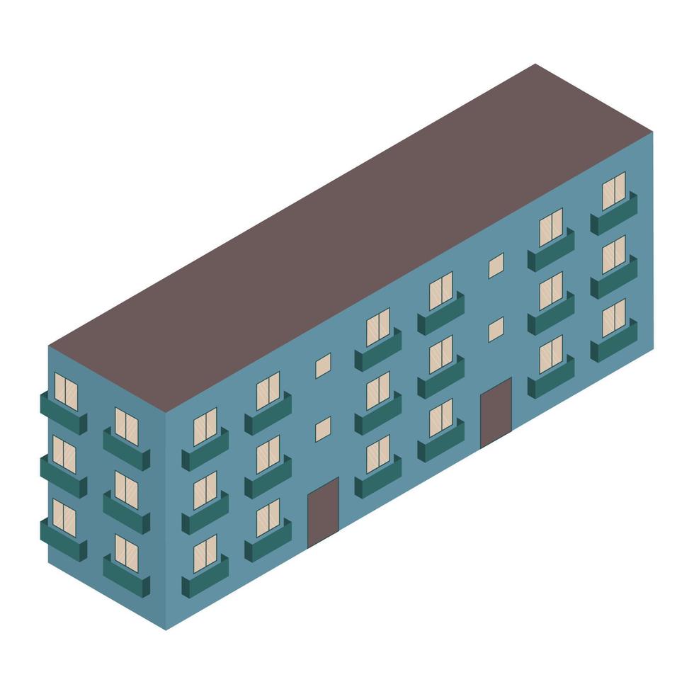 isometric modern house vector