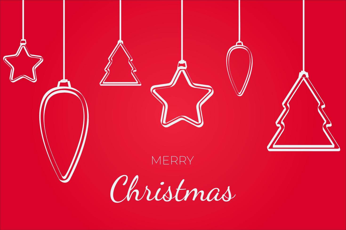 merry christmas card vector