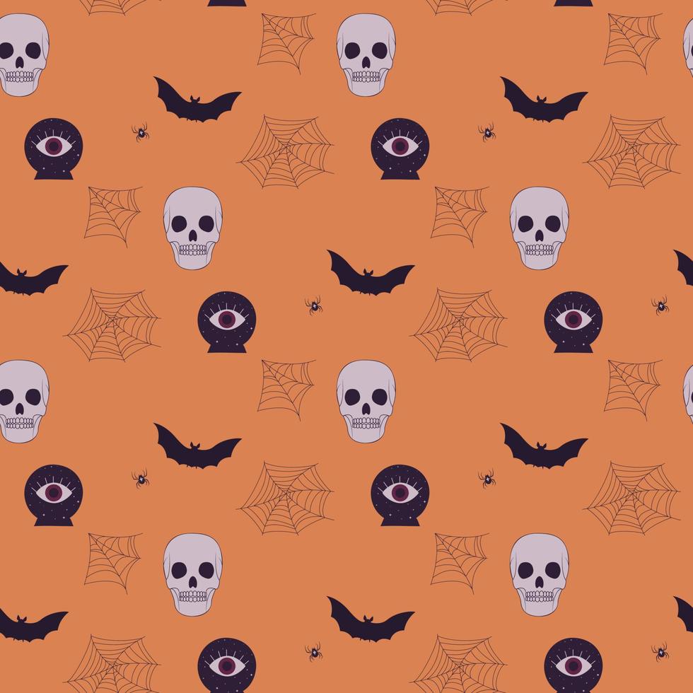 halloween seamless pattern vector