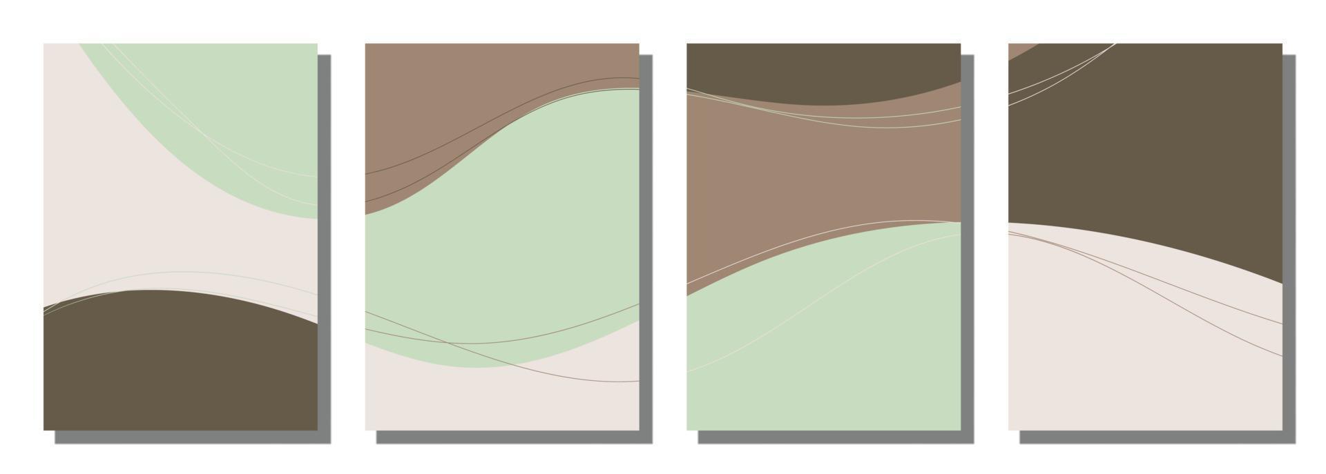 Minimalist abstract hand drawn set background. vector