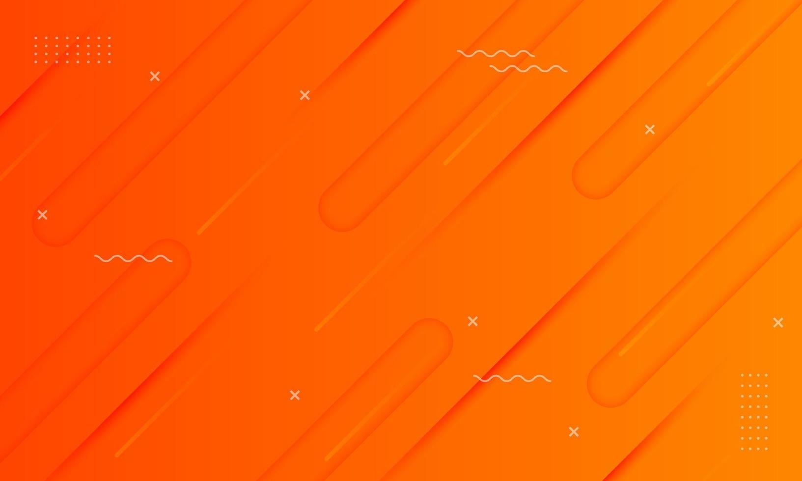 Orange gradient rounded shape shadows background. vector